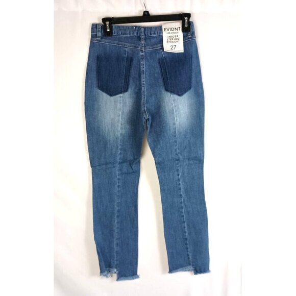 EVIDNT Tangier Step Hem Jeans Size 27 NWT Straight Stretch Fit $108 - Picture 4 of 7